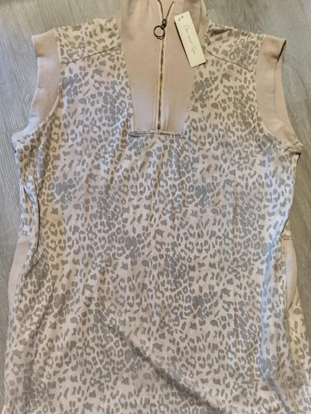 Doe And Rae "Shes The One" Leopard Print Dress